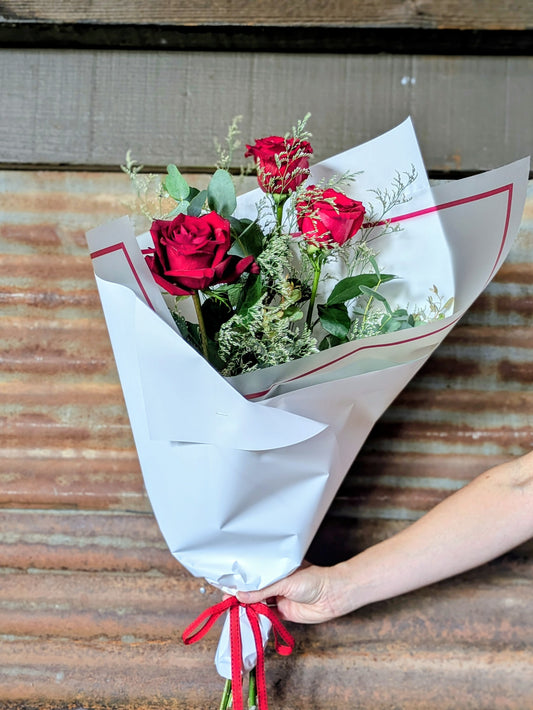 Three Red Roses