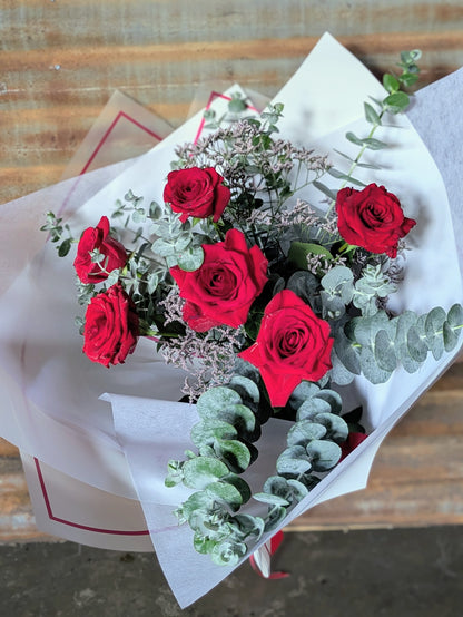 Six Red Roses