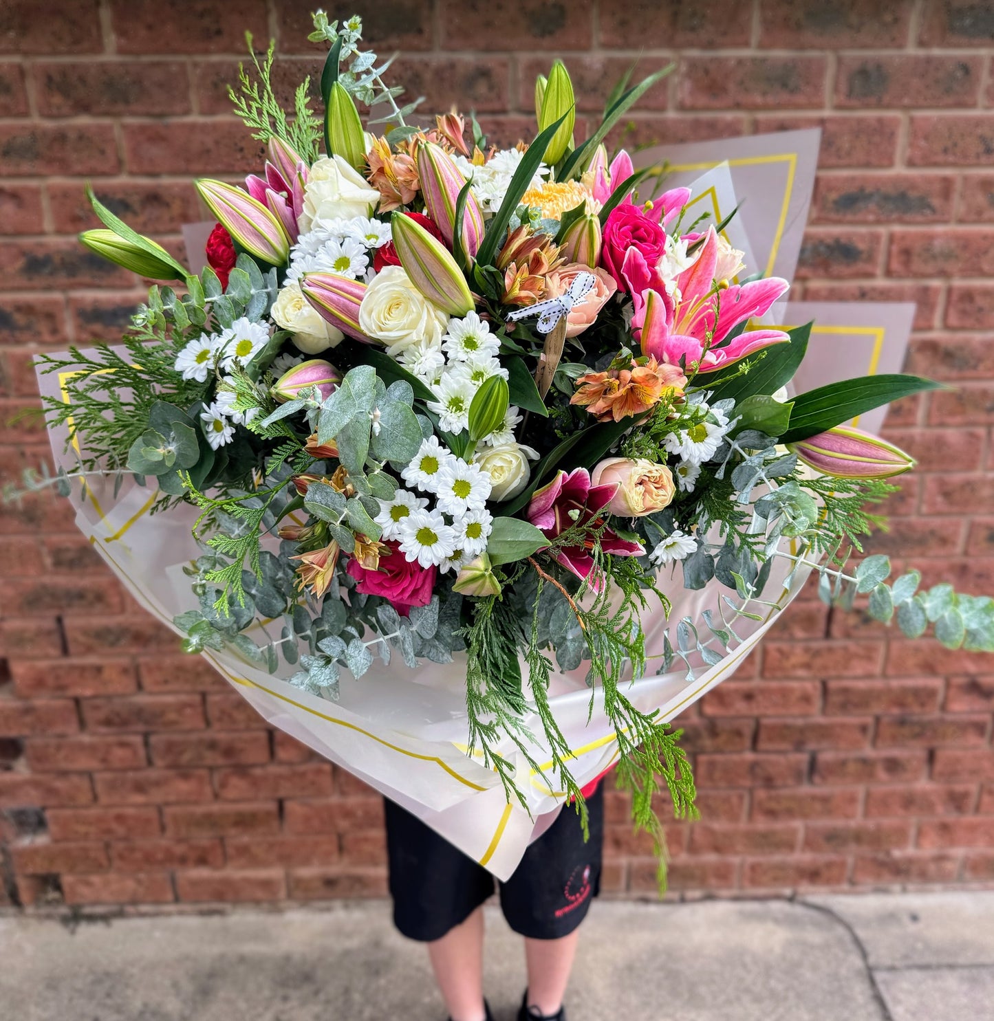 Mother's Day Pre-Order - Florist's Bouquet & Local Wine Gifting Bundle