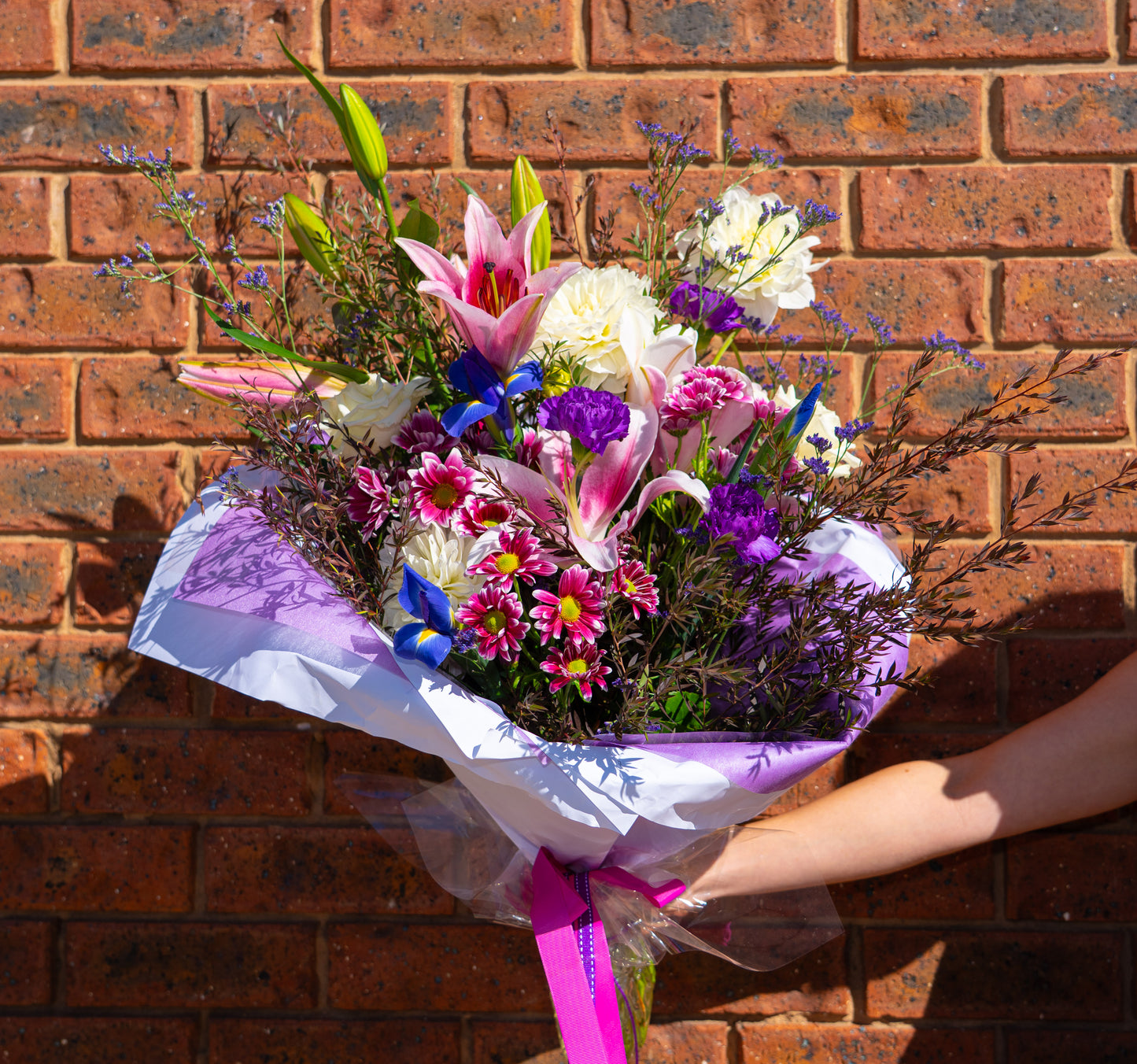 Mother's Day Pre-Order - Florist's Bouquet & Local Wine Gifting Bundle