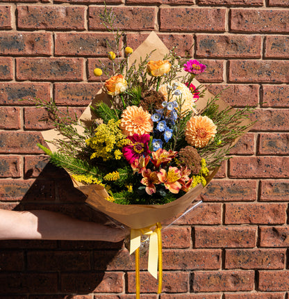 Mother's Day Pre-Order - Florist's Bouquet & Local Wine Gifting Bundle