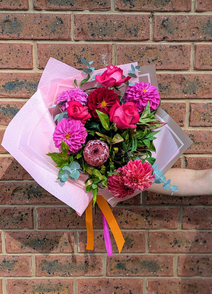 Mother's Day Pre-Order - Florist's Bouquet & Local Wine Gifting Bundle